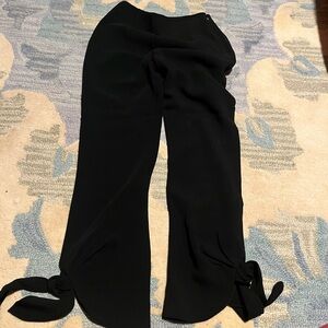 Cinq a Sept Black Pants with Tie Details